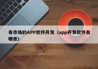 有市場的APP軟件開發(fā)（app開發(fā)軟件有哪些）