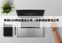 阜陽b2b網(wǎng)站建設公司（阜新網(wǎng)站建設公司）