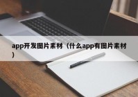 app開發(fā)圖片素材（什么app有圖片素材）