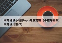 網(wǎng)站建設小程序app開發(fā)定制（小程序開發(fā)網(wǎng)站設計制作）