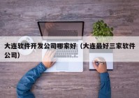 大連軟件開發(fā)公司哪家好（大連最好三家軟件公司）