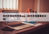 軟件開發(fā)軟件開發(fā)app（軟件開發(fā)需要多少錢）